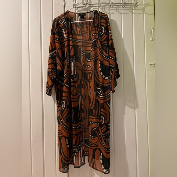Ashro duster cardigan 1X like new - Picture 1 of 10